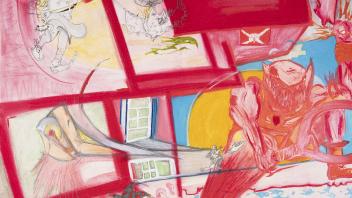 Alberto Hamonet, Training Camp, 2022, oil, acrylic, watercolor, pencil, pastel on archival paper, 22 x 30 inches. © Alberto Hamonet, 2022
